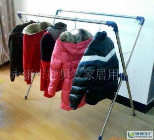 X型不锈钢晒衣架 家居阳台的实用收纳艺术